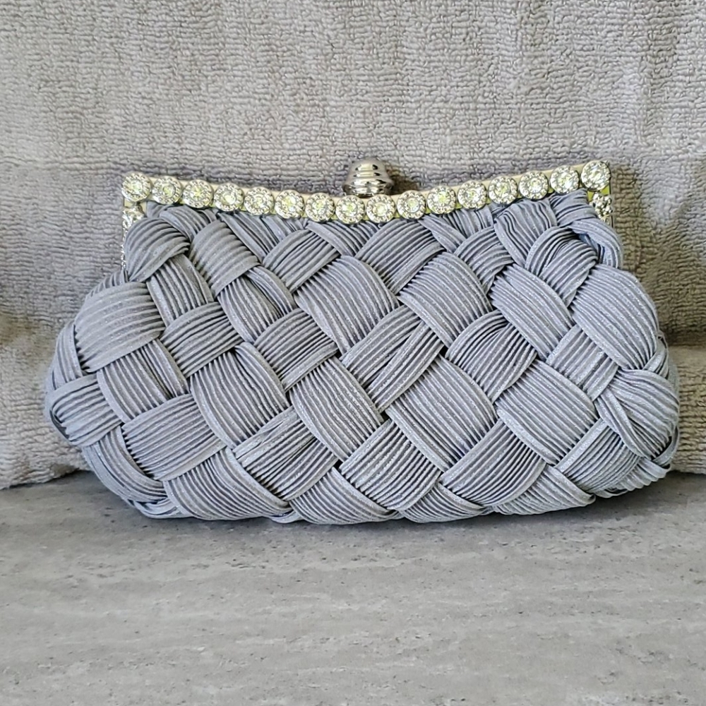 Silver Clutch Purse - Picture 9 of 12